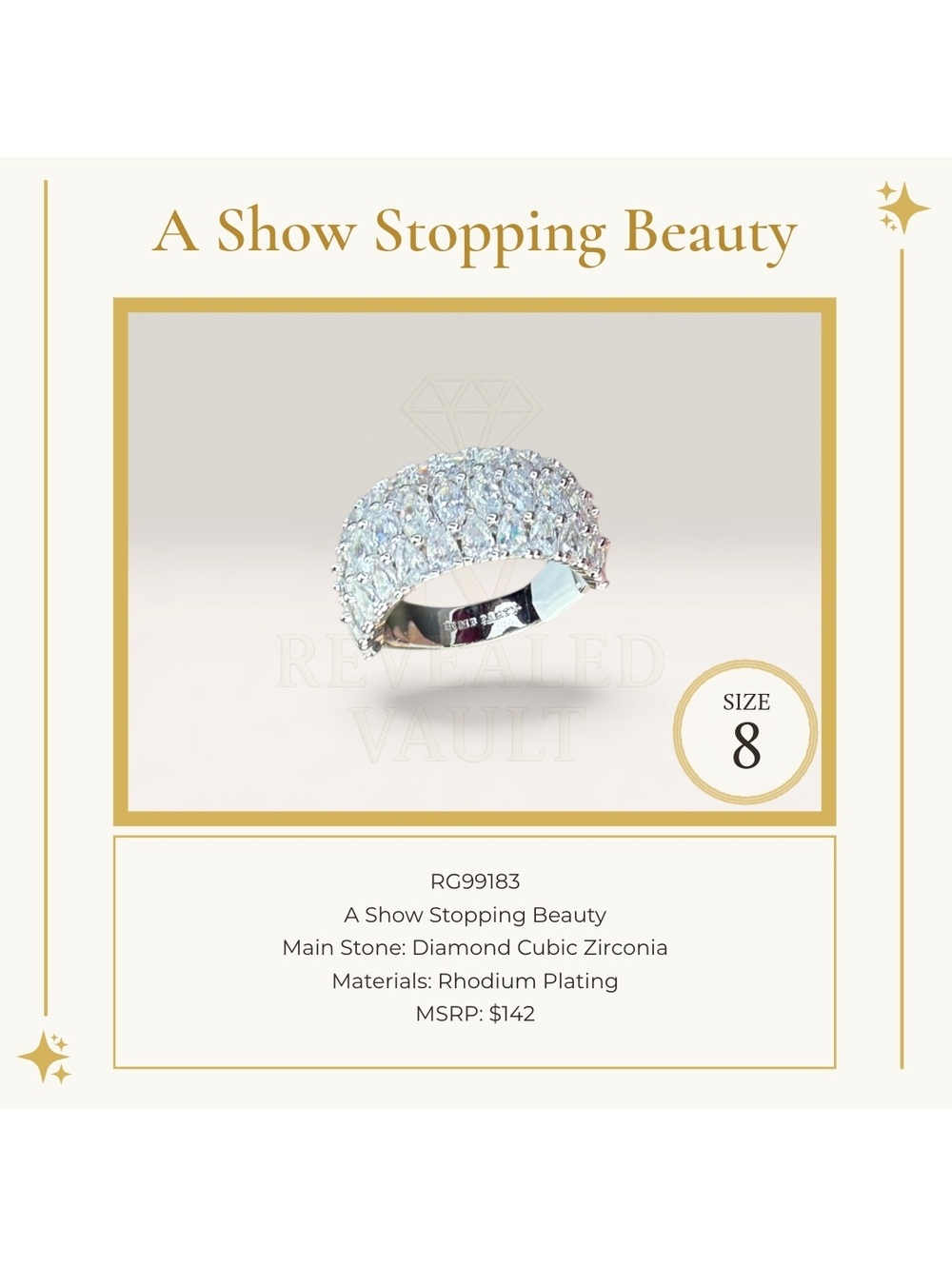 A Show Stopping Beauty - Size 8 - April Birthday 2025